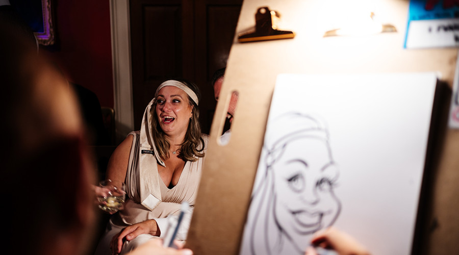 Capturing Love and Laughter: Live Wedding Caricatures