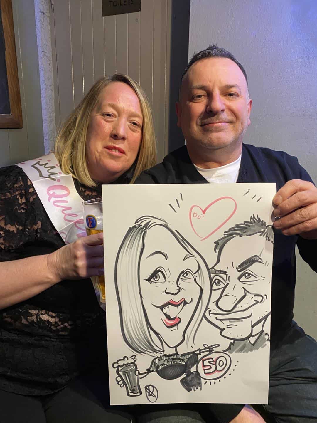 Party an Event Caricatures